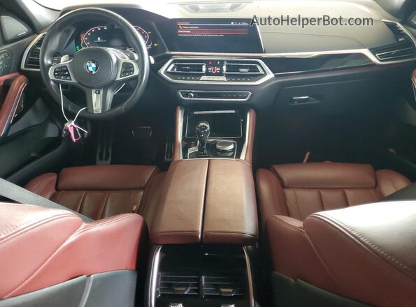 5UXCY6C07L9B96489 2020 BMW X6 Black Вид панелі приладів