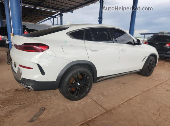 5UXCY6C07L9D49291 2020 BMW X6 Белый Задняя правая четверть