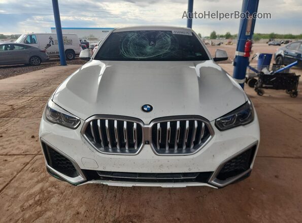 5UXCY6C07L9D49291 2020 BMW X6 Белый Вид спереди