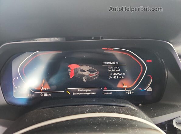 5UXCY6C07L9D49291 2020 BMW X6 Белый Вид щитка приборов