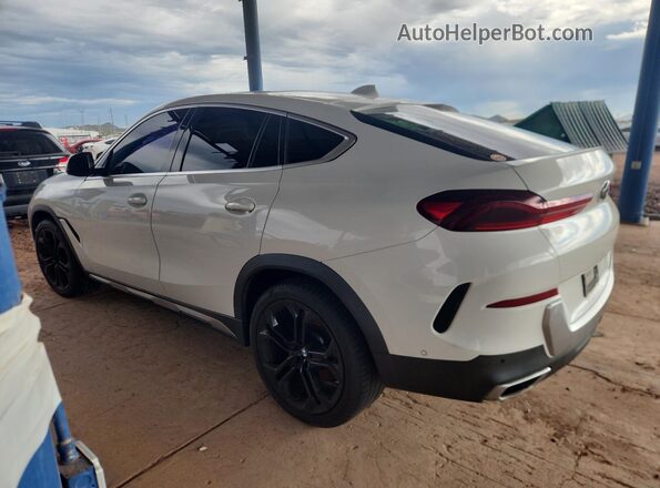 5UXCY6C07L9D49291 2020 BMW X6 Белый Задняя левая четверть