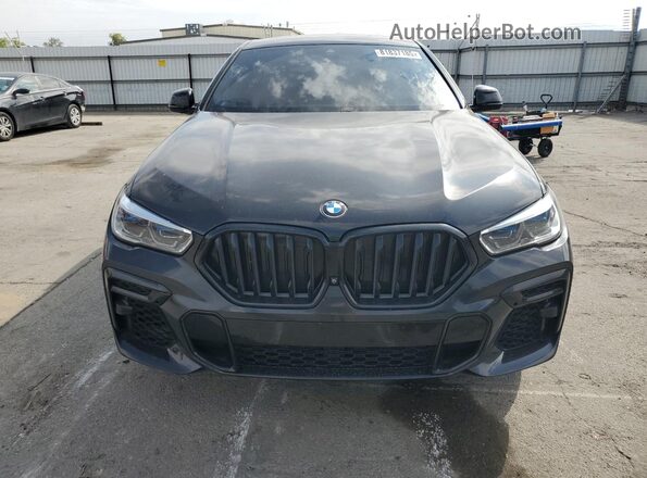 5UXCY6C07N9M31036 2022 BMW X6 Black Front view