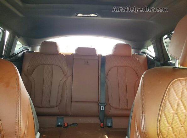 5UXCY6C07N9M31036 2022 BMW X6 Black Rear seats view