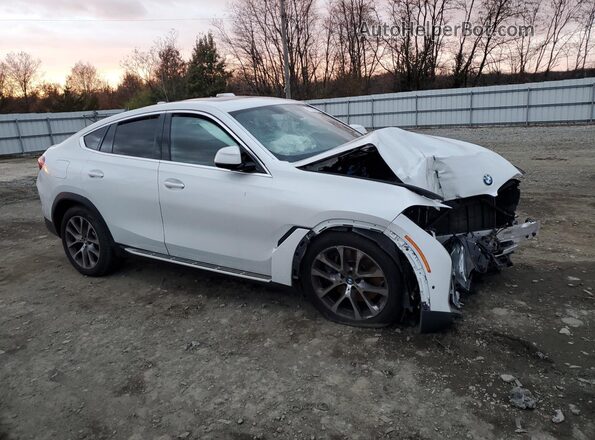 5UXCY6C08L9B84268 2020 BMW X6 White Delantero derecho