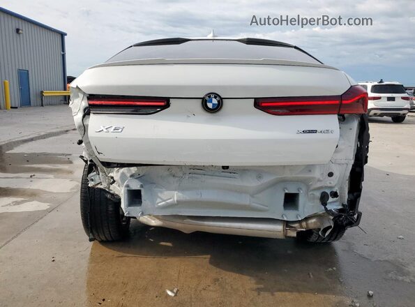 5UXCY6C08P9N77173 2023 BMW X6 White Widok z tyłu