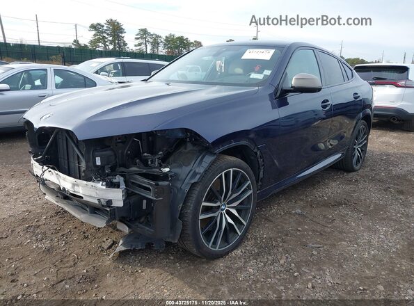 5UXCY8C01L9C99998 2020 BMW X6 Blue Передня ліва чверть