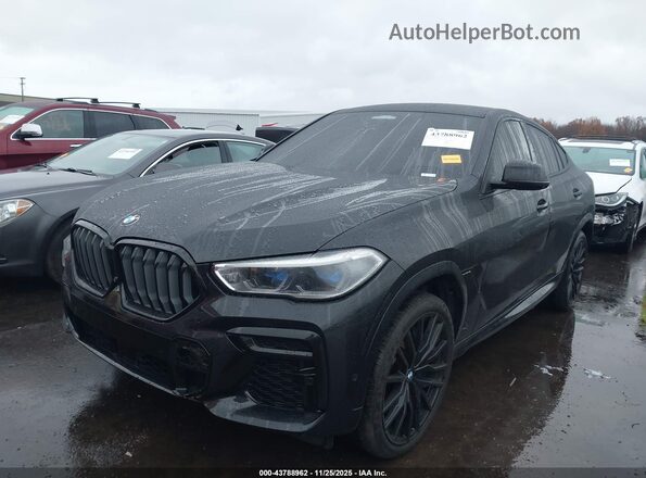 5UXCY8C02N9K18796 2022 BMW X6 Черный Передняя левая четверть