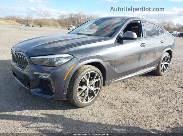 5UXCY8C04L9B31031 2020 BMW X6 Gray Rear left