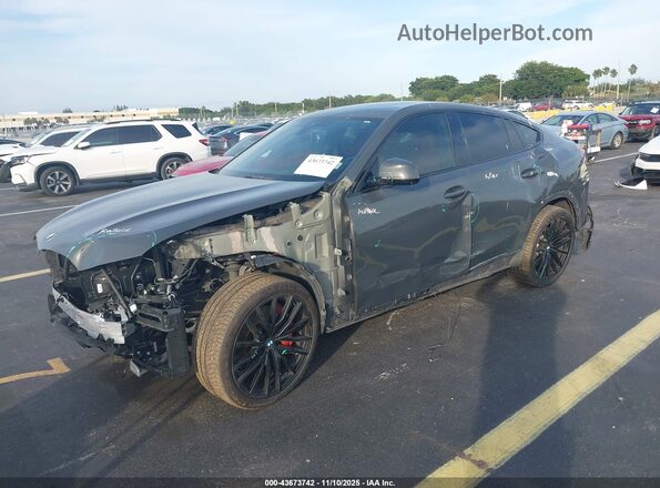 5UXCY8C09M9G82198 2021 BMW X6 Серый Передняя левая четверть