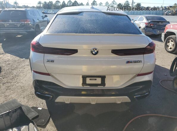 5UXCY8C0XM9D83965 2021 BMW X6 White უკანა ხედი
