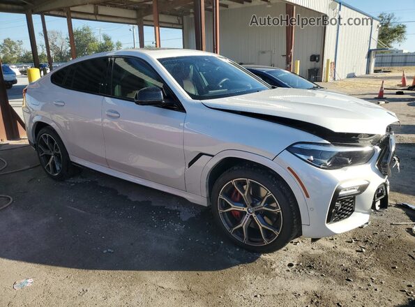 5UXCY8C0XM9D83965 2021 BMW X6 White წინა მარჯვენა