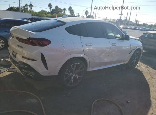5UXCY8C0XM9D83965 2021 BMW X6 White უკანა მარჯვენა