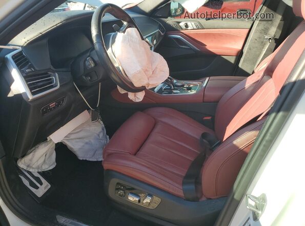 5UXCY8C0XM9D83965 2021 BMW X6 White წინა სალონის ხედი