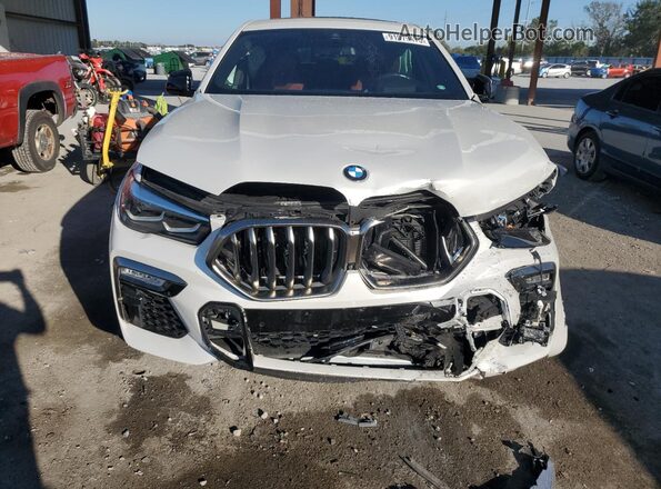 5UXCY8C0XM9D83965 2021 BMW X6 White წინა ხედი