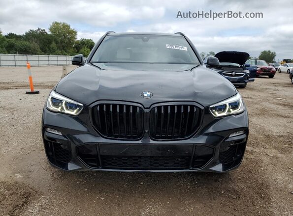 5UXJU4C00M9G92968 2021 BMW X5 Black Vista frontal
