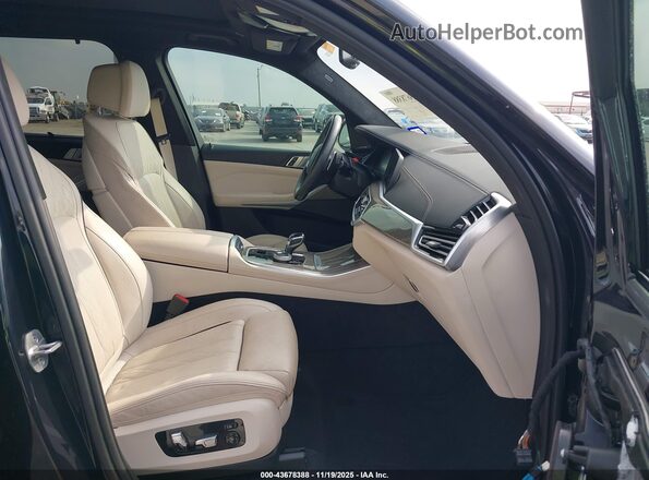 5UXJU4C07N9M70409 2022 BMW X5 Dark Blue Vista interior delantera