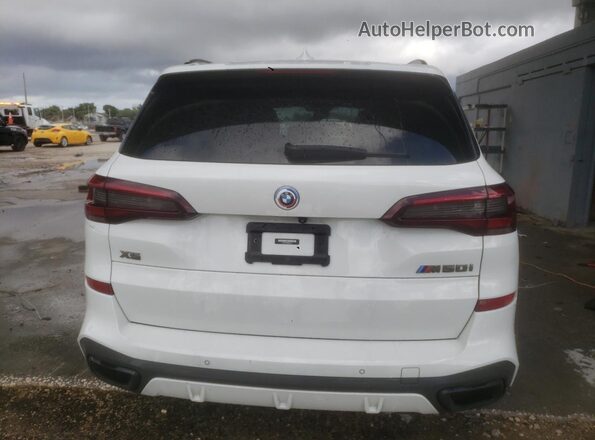 5UXJU4C09P9P80211 2023 BMW X5 White Rear view