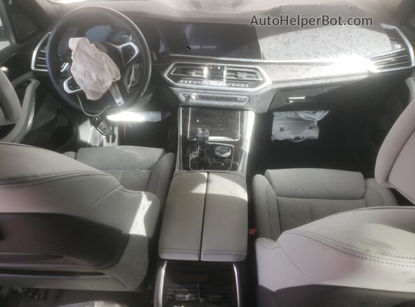 5UXJU4C09P9P80211 2023 BMW X5 White Dashboard view