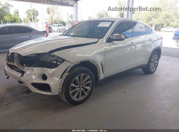 5UXKU0C30H0F99806 2017 BMW X6 White წინა მარცხენა ხედი სამი მეოთხედიდან
