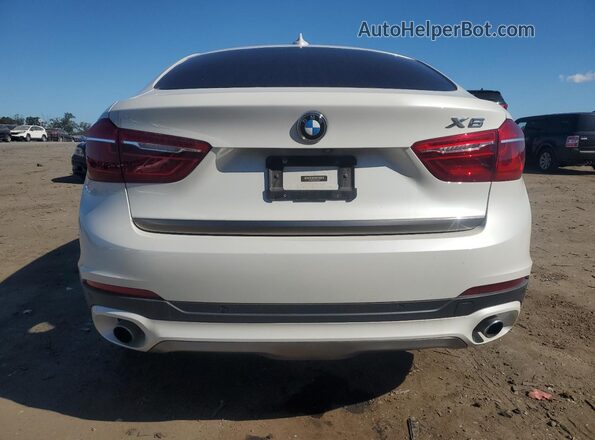 5UXKU0C32H0G68110 2017 BMW X6 White Widok z tyłu