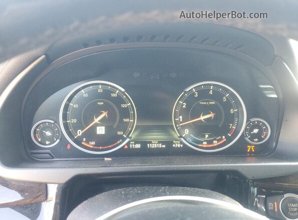 5UXKU0C32H0G68110 2017 BMW X6 White Widok zestawu wskaźników
