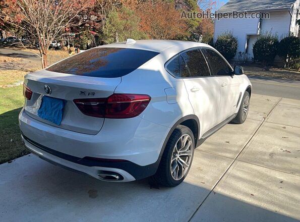 5UXKU0C59K0S97422 2019 BMW X6 White Передня права чверть