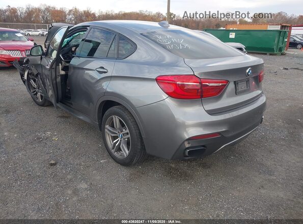 5UXKU2C32H0U30220 2017 BMW X6 Gray Trasero izquierdo