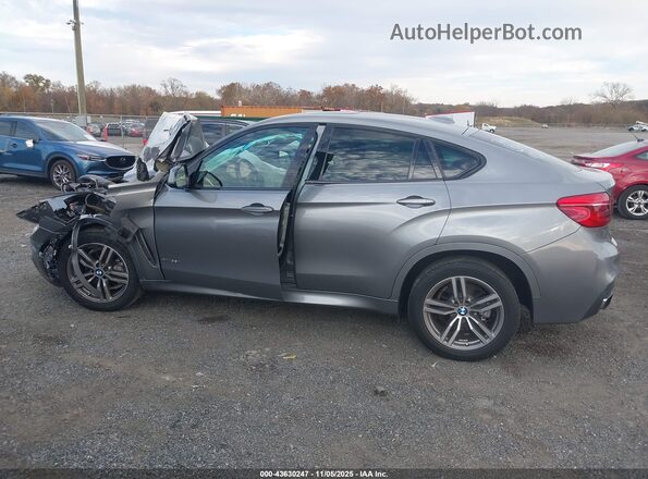 5UXKU2C32H0U30220 2017 BMW X6 Gray Vista interior de 360 grados
