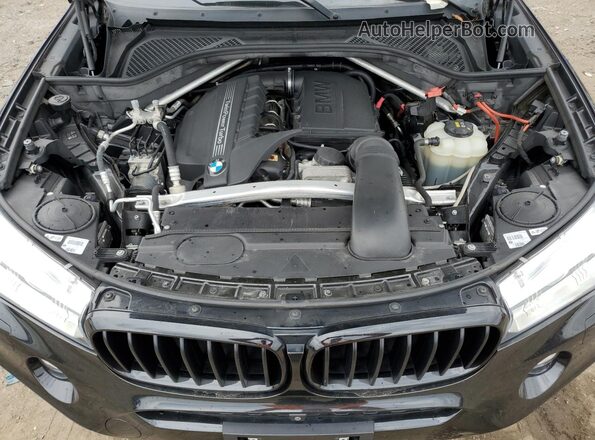 5UXKU2C37H0U29340 2017 BMW X6 Черный Вид подкапотного пространства