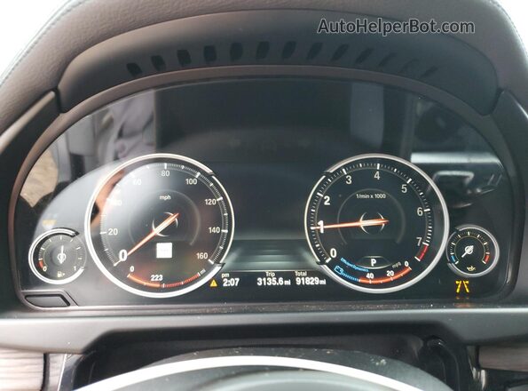 5UXKU2C37H0U29340 2017 BMW X6 Черный Вид щитка приборов