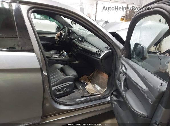 5UXKU2C37H0U29404 2017 BMW X6 Gray Вид салону спереду