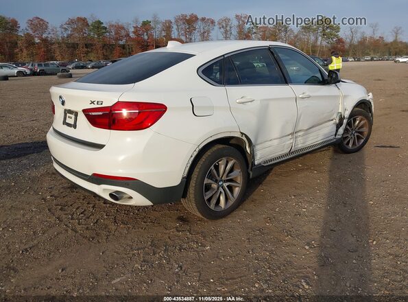5UXKU2C39H0U29727 2017 BMW X6 White Tył prawy