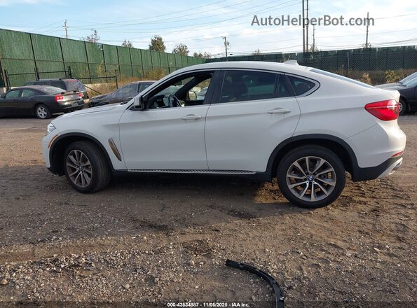 5UXKU2C39H0U29727 2017 BMW X6 White Widok wnętrza 360 stopni