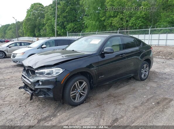 5UXKU2C39H0X47346 2017 BMW X6 Black Vista tres cuartos delantera izquierda
