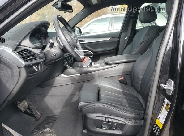 5UXKU2C50K0Z64356 2019 BMW X6 Black Vista interior delantera