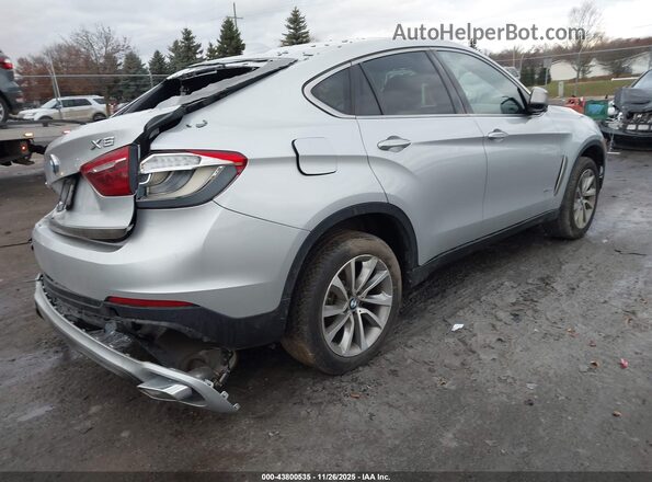 5UXKU2C53K0Z62875 2019 BMW X6 Silver Задня права чверть