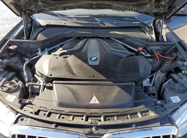 5UXKU6C53J0W39111 2018 BMW X6 Black Շարժիչի բաժամունքի տեսք