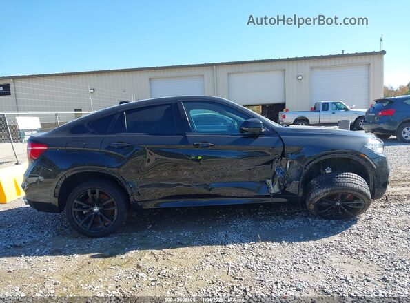 5UXKU6C58KLP60457 2019 BMW X6 Black უკანა სალონის ხედი