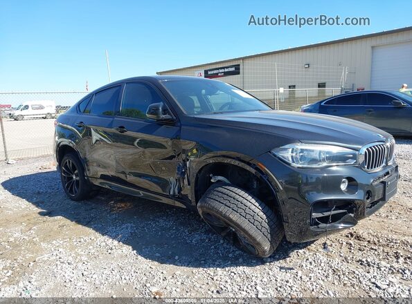 5UXKU6C58KLP60457 2019 BMW X6 Black წინა ხედი