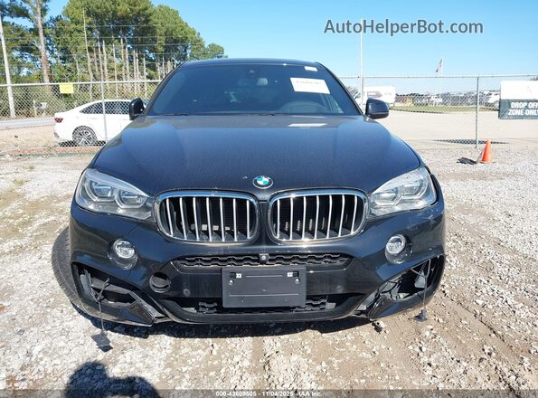 5UXKU6C58KLP60457 2019 BMW X6 Black ხელსაწყოთა პანელის ხედი