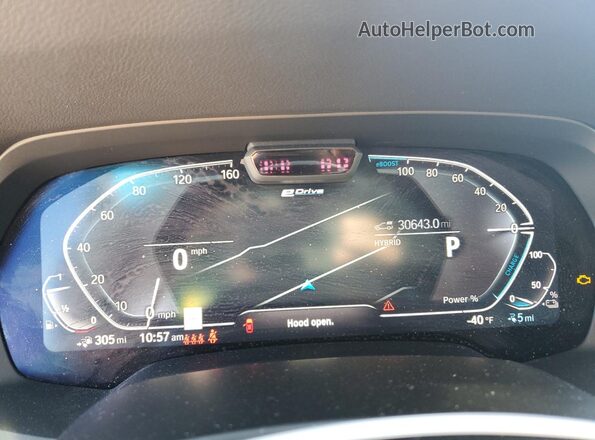 5UXTA6C00N9M88375 2022 BMW X5 Gray Instrument cluster view
