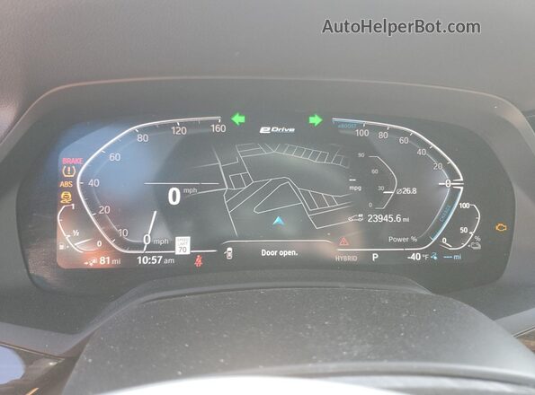 5UXTA6C03P9N74816 2023 BMW X5 Black Instrument cluster view