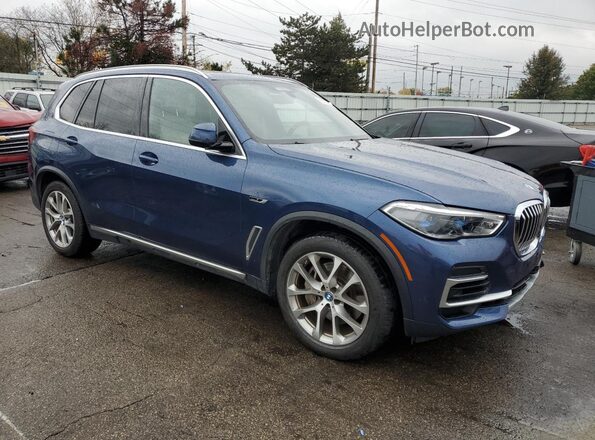 5UXTA6C09N9J28411 2022 BMW X5 Blue Przód prawy