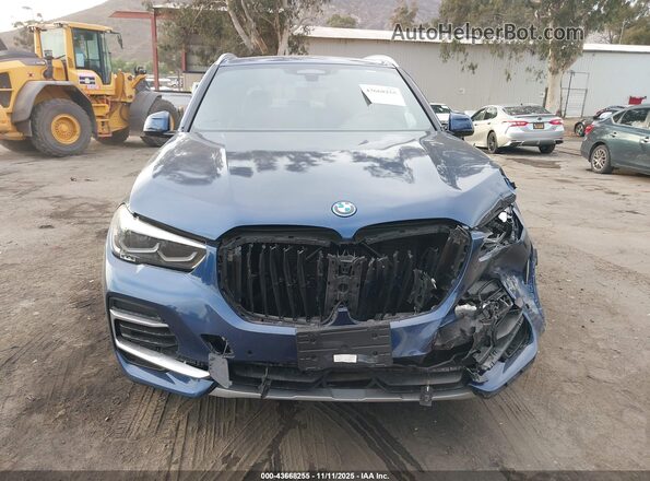 5UXTA6C09N9L13543 2022 BMW X5 Blue Вид щитка приладів