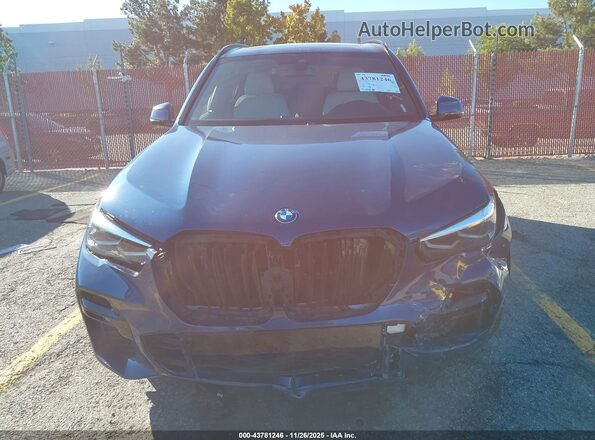 5UXTA6C0XP9R03012 2023 BMW X5 Blue Вид задньої частини салону