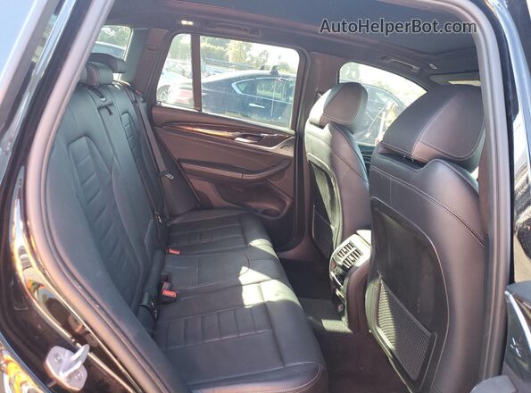 5UXTR7C50KLE96584 2019 BMW X3 Black Вид задньої частини салону