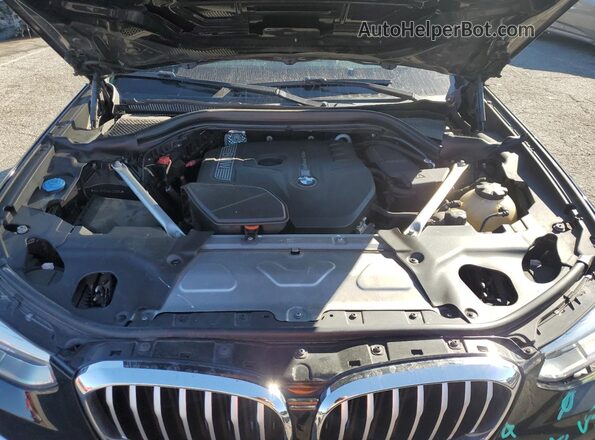 5UXTR7C50KLE96584 2019 BMW X3 Black Вид підкапотного простору