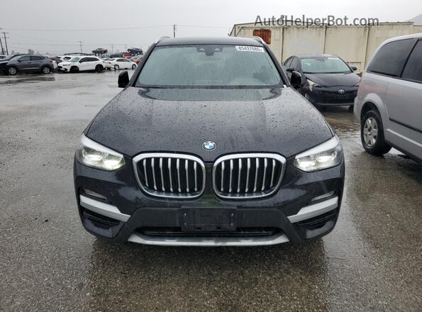 5UXTR7C52KLR49827 2019 BMW X3 Черный Вид спереди