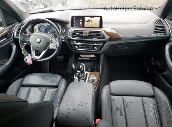 5UXTR7C52KLR49827 2019 BMW X3 Черный Вид панели приборов