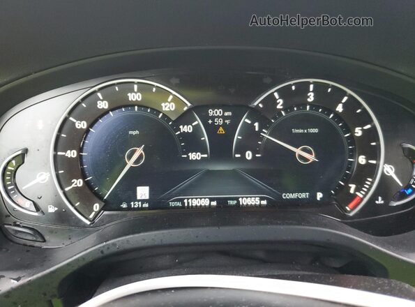 5UXTR7C52KLR49827 2019 BMW X3 Черный Вид щитка приборов